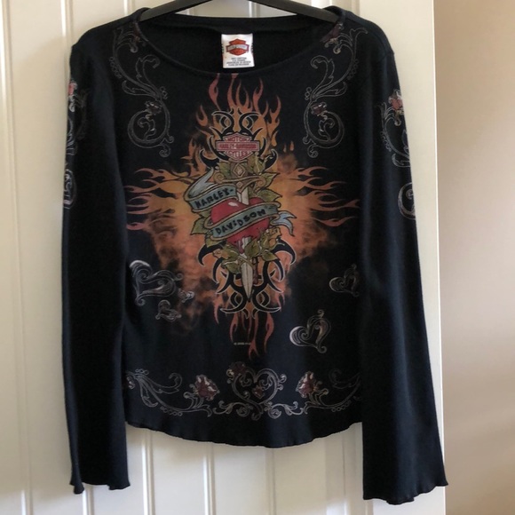 Harley-Davidson Tops - AMAZING RARE Harley-Davidson Long-Sleeve Top